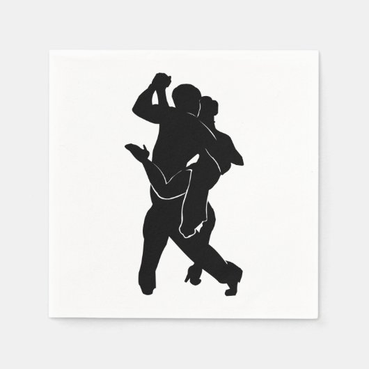 Tango Dancers Napkins Serviette (Vorderseite)