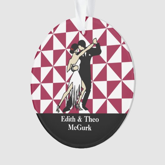 Tango Dancers Ornament (Vorderseite)