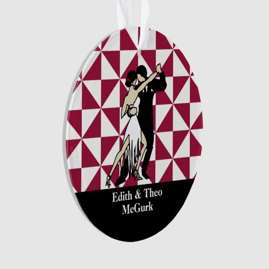 Tango Dancers Ornament (Vorderseite)