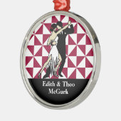 Tango Dancers Ornament Aus Metall (Links)