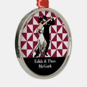 Tango Dancers Ornament Aus Metall (Rechts)