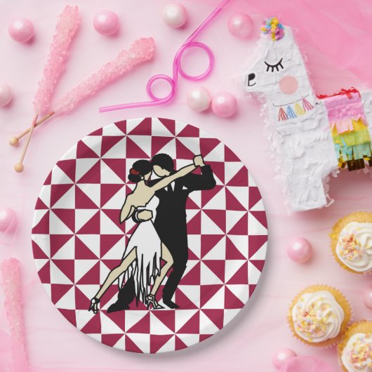 Tango Dancers Pappteller (Party)