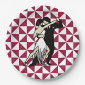Tango Dancers Pappteller (Vorderseite)