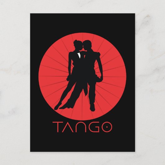 Tango Dancers Postkarte (Vorderseite)
