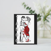 Tango Dancers Postkarte (Stehend Vorderseite)