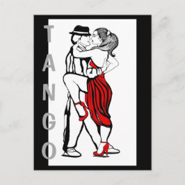Tango Dancers Postkarte