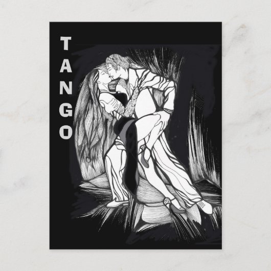Tango Dancers Postkarte (Vorderseite)