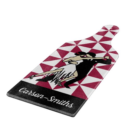 Tango Dancers Schneidebrett (Ecke)