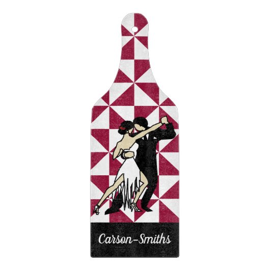 Tango Dancers Schneidebrett (Vorderseite)