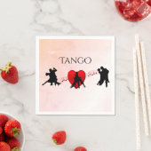 Tango Dancers Serviette (Beispiel)