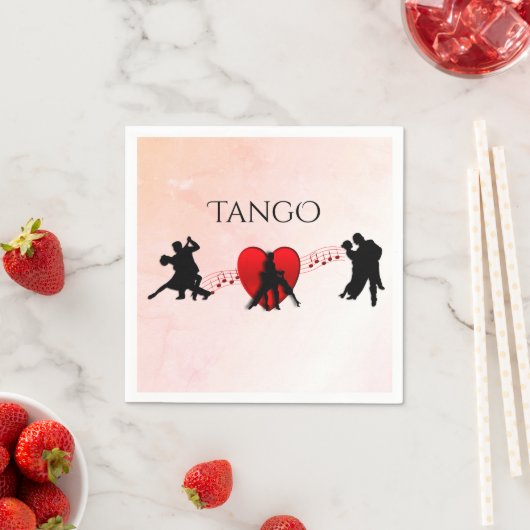 Tango Dancers Serviette (Beispiel)