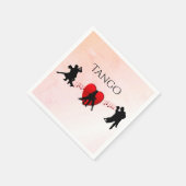 Tango Dancers Serviette (Ecke)