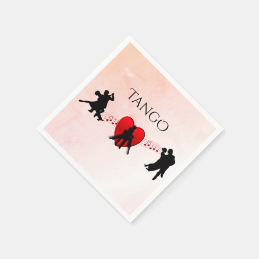 Tango Dancers Serviette (Ecke)