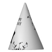 Tango Dancers Silhouette 1 Geburtstag Partyhütchen (Rechts)