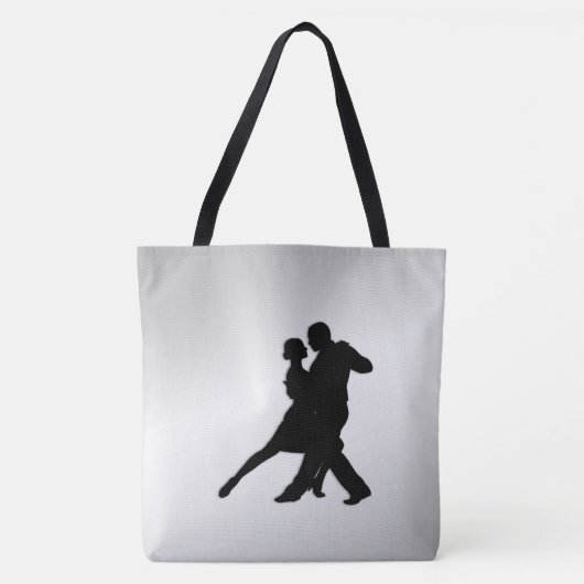 Tango Dancers Silhouette 2 Tasche (Vorderseite)