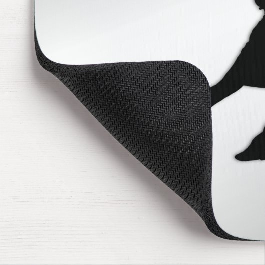 Tango Dancers Silhouette Mousepad (Ecke)