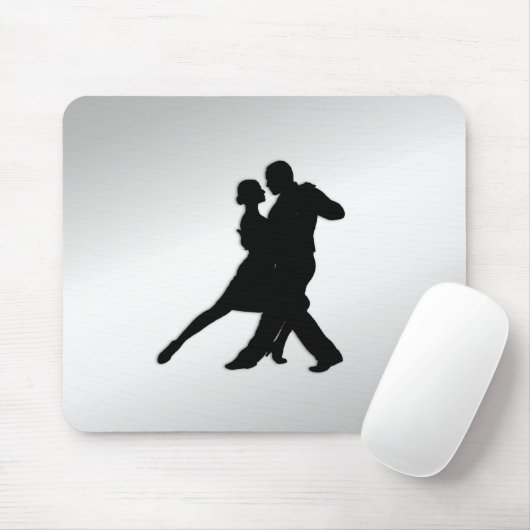 Tango Dancers Silhouette Mousepad (Mit Mouse)