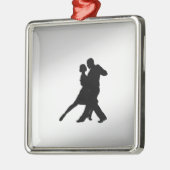 Tango Dancers Silhouette Ornament Aus Metall (Links)