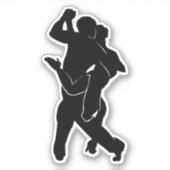 Tango Dancers Sticker (Vorderseite)