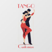 Tango Dancers Thunder_Cove Fensteraufkleber (Blatt)