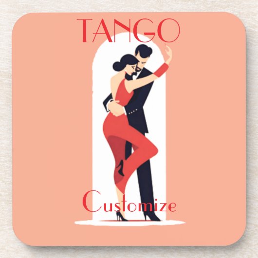 Tango Dancers Thunder_Cove Getränkeuntersetzer (Vorderseite)