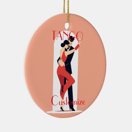 Tango Dancers Thunder_Cove Keramik Ornament (Rechts)