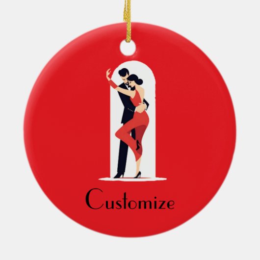 Tango Dancers Thunder_Cove Keramik Ornament (Hinten)
