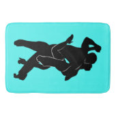 Tango Dancers Turquoise Bath Mat - Farbe auswählen Badematte (Vorderseite)