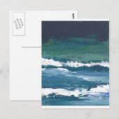 Tango des Sea Ocean Waves Beach Decor Postkarte (Vorne/Hinten)