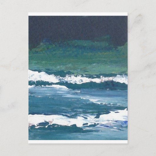 Tango des Sea Ocean Waves Beach Decor Postkarte (Vorderseite)