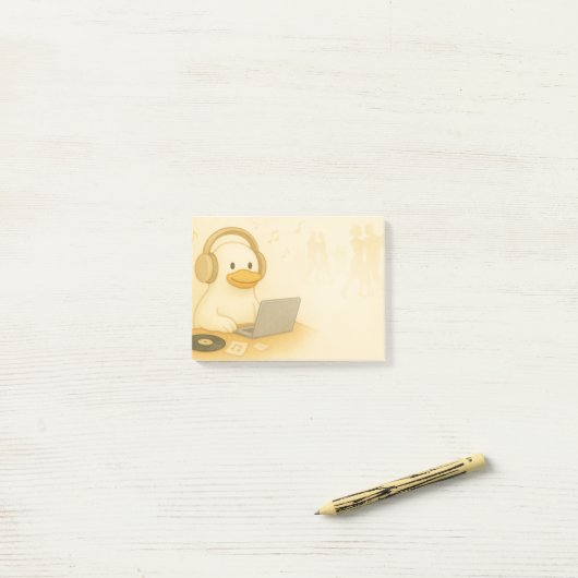 Tango DJ Post-it Klebezettel (Auf Schreibtisch)