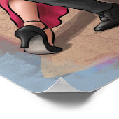 Tango - Dos almas, un compás . Dance Art Poster (Ecke)