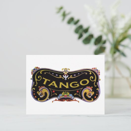 Tango exklusive Geschenke! Postkarte (Stehend Vorderseite)