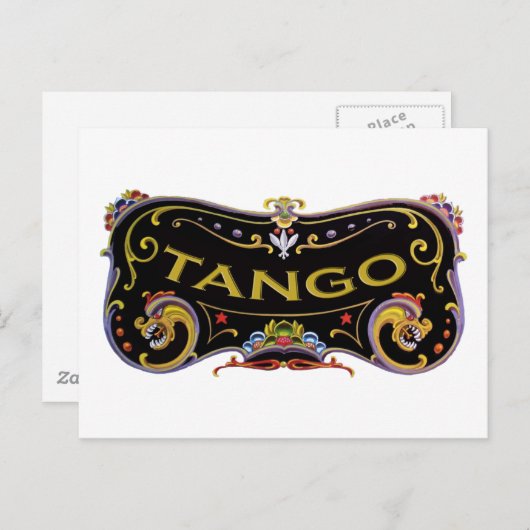 Tango exklusive Geschenke! Postkarte (Vorne/Hinten)