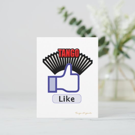 Tango FB Postkarte (Stehend Vorderseite)