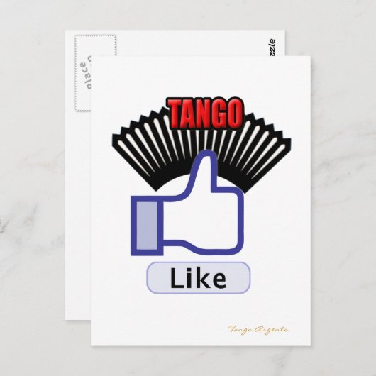 Tango FB Postkarte (Vorne/Hinten)