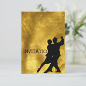 Tango Flamenco Einladung (Stehend Vorderseite)