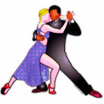Tango Fotoskulptur Magnet<br><div class="desc">Ein schönes Tango-Design</div>