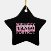 Tango Foxtrot Camouflage Keramik Ornament (Hinten)