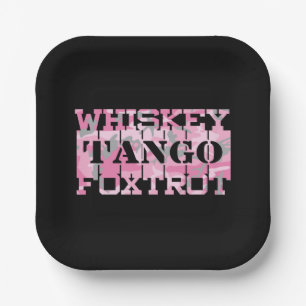 Tango Foxtrot Camouflage Pappteller