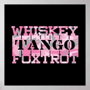 Tango Foxtrot Camouflage Poster