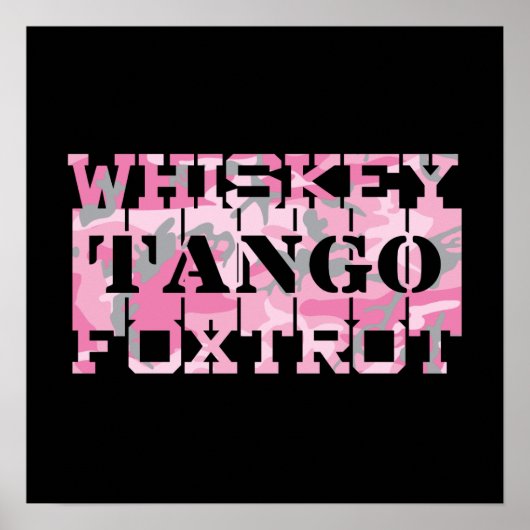 Tango Foxtrot Camouflage Poster (Vorne)