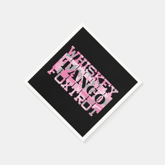 Tango Foxtrot Camouflage Serviette (Ecke)