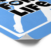 Tango für Life Blue Argentina Herzchen Couple Poster (Ecke)