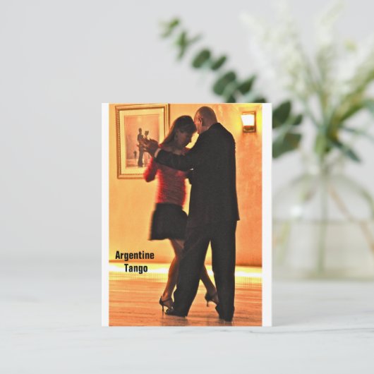 Tango Gig Postkarte (Stehend Vorderseite)