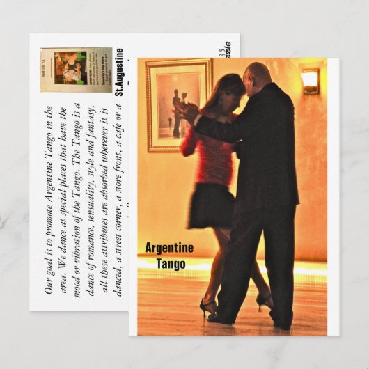 Tango Gig Postkarte (Vorne/Hinten)