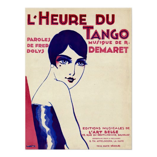 Tango in den 1920er Jahren Poster (Vorderseite)