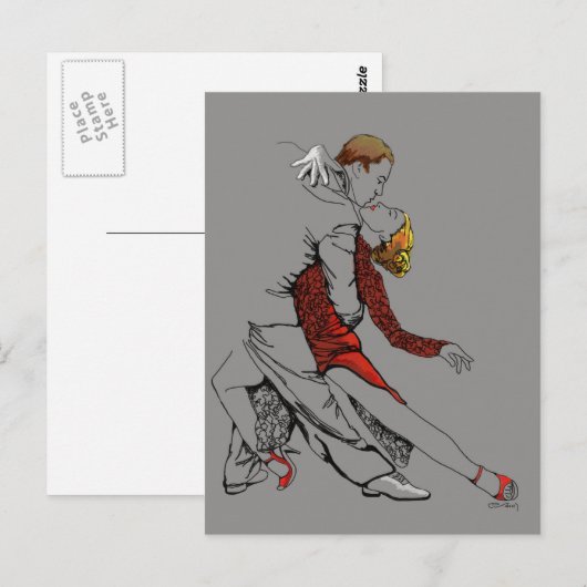 Tango Intimität Postkarte (Vorne/Hinten)