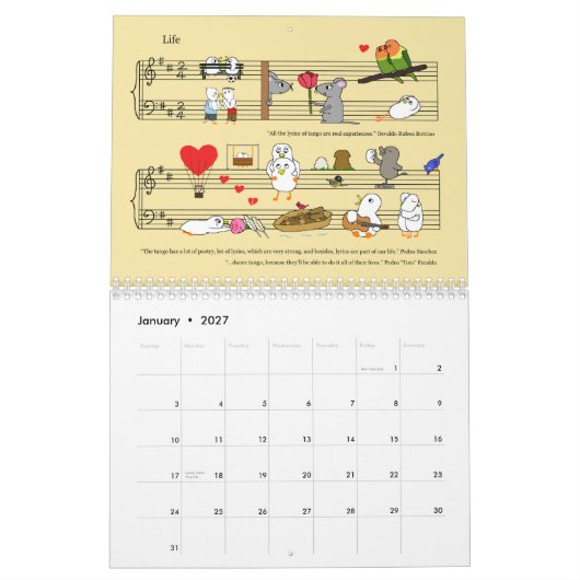 Tango is a Feeling  Kalender (Jan 2027)