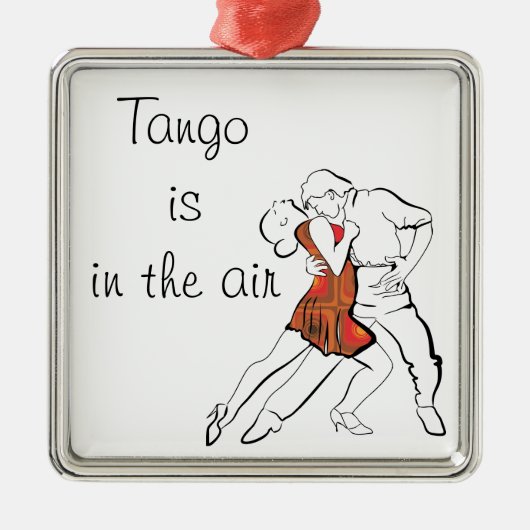 Tango ist die Luft Ornament Aus Metall (Vorne)